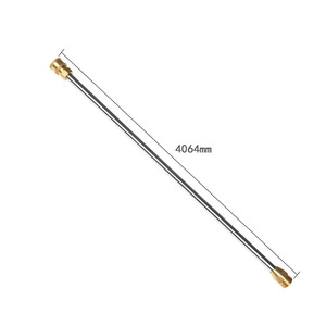 High Pressure Water Gun Extension <b>Rod</b> 4064mm Stainless Steel Barrel Copper Nozzle Manual Car Washer - Product Image 1