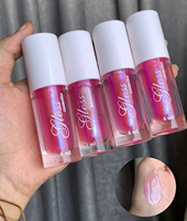Gloss à lèvres crémeux tendance, couleur nude transparente, avec emballage de haute qualité
