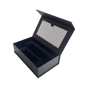 Boîte cadeau d'emballage de luxe de stylo de carton rigide de fermeture magnétique noire de logo personnalisé avec l'insertion de mousse d'EVA - Product Image 5