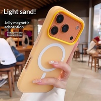Coque de téléphone magnétique deux-en-un en TPU pour iPhone 18 17 16 15 14 13 12 11 Pro Max, design mat effet gelée, protection anti-chute