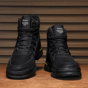 Ventas calientes Zapatos de hombre transpirables e impermeables Botas de PU artificiales versátiles Botas deportivas y de ocio para hombres - Product Image 5