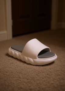 Sandali EVA da donna infradito a punta aperta ultra morbidi antiscivolo comode ciabatte da bagno taglia 28 nero tinta unita per tutte le stagioni - Product Image 2