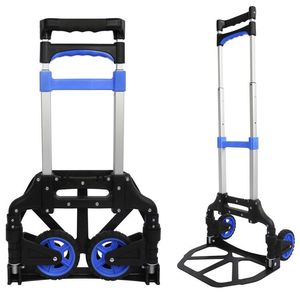 Carrito de Compras Plegable de TPR y PP con Diseño de 2 Ruedas, Capacidad de 60 kg para Transporte de Equipaje y Uso Industrial - Product Image 1