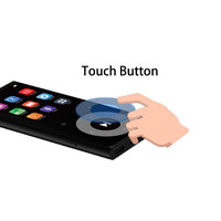 Reproductor de música MP3 multifuncional Radio Grabadora de voz Radio FM Lectura de libros electrónicos Botones táctiles Compatible con formatos de audio WAV FLAC APE