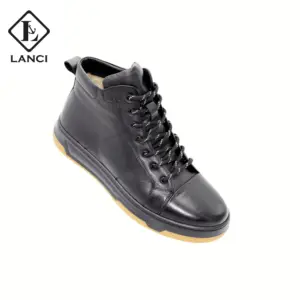 LANCI 2022 factory Delivery wholesale Custom Chelsea Leather Boots Supplier China