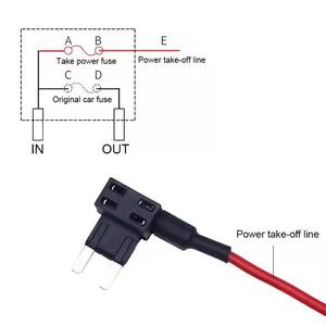 Adaptateur de fusible pour voiture 12V 24V 32V, prise de fusible pour voitures, camions, bateaux, 10A 15A 20A, porte-fusible en ligne à lame - Product Image 5
