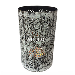 เชิงเทียนเหล็กและทองแดงเชิงเทียนสีเหลืองเสาโลหะสำหรับตกแต่งคริสต์มาสและงานแต่งงานมีไฟ - Product Image 6