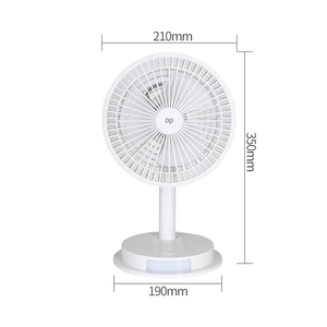 Quạt Máy tính để bàn di động với đèn LED đa góc có thể sạc lại 4000mAh pin lithium khẩn cấp cho hộ gia đình - Product Image 6