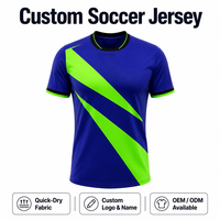 Vollständig Anpassbares Digital-Druck Fußball-Trikot-Set Nahtlos 100% Polyester für Herren Team Schule Fan Sommer Outdoor-Nutzung