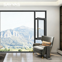 Ventana Abatible de PVC Serie 88 con Vidrio Bajo Emisivo Relleno de Gas Argón, Aislamiento Térmico para Edificios Residenciales y Comerciales
