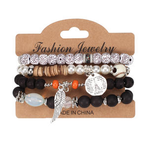 Joyería de Moda, Pulseras con Cuentas y Dije de la Torre Eiffel, Set de Regalo para Mujer, Hecho en China - Product Image 5