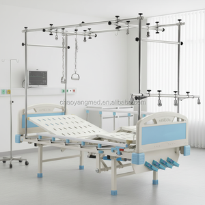 ABS tête et pied conseil manuel multifonction manivelles hôpital orthopédique traction récupération lit CY-A107B - Product Image 2