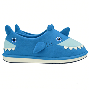Chaussons requin personnalisables pour enfants, Chaussons d'intérieur requin bleu, Chaussons requin enveloppants, Chaussures d'intérieur fermées pour garçons motif animal - Product Image 1