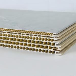 BambooファイバーウォールサイディングアンチエイジングWPC外装パネルアパート用防水インターロック設置 - Product Image 1