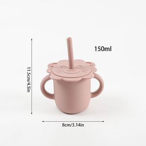 OEM Tasse à bec en silicone pour bébé à bas prix Tasse à bec pour bébé imprimé d'animaux - Product Image 2