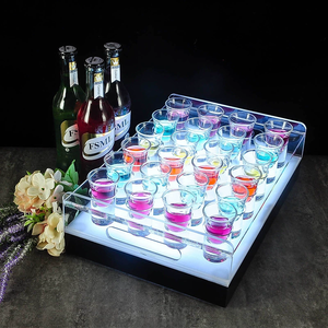 RICHSHINING-Porte-gobelet à balles en cristal créatif LED, étagère à cocktail en acrylique, présentoir pour décorations de fête KTV - Product Image 3