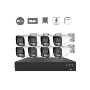 All In 1 4k 8mp 8 Channel Nvr Poe Complete Home Security System Cctv Camera System Full Kit