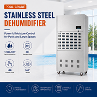 Déshumidificateur robuste anti-corrosion 1200L pour laboratoires pharmaceutiques et systèmes de contrôle de l'humidité en salle blanche