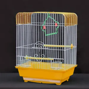 फैक्टरी थोक OEM डिजाइन पक्षी पिंजरे पोर्टेबल एल्यूमीनियम स्टेनलेस स्टील तोता पिंजरे