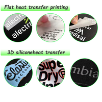 Écusson de broderie en caoutchouc personnalisé à repasser à prix abordable, insigne d'étiquettes en silicone avec logo de transfert de chaleur 3D pour accessoires de vêtement