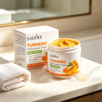 Spray exfoliant pour le corps Viareline au curcuma, éclaircissant, lissant, nourrissant, hydratant, soin du corps