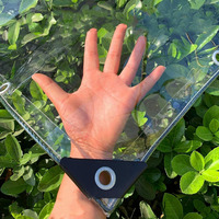 Bâche transparente en plastique de feuille de PVC pour la couverture de hangar de vélo