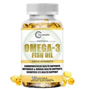 Complément alimentaire en gélules d'huile de poisson oméga-3 en marque privée OEM pour la santé cardiovasculaire, la santé oculaire scientifique, la santé métabolique et immunitaire - Product Image 1