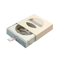 Boîtes rigides durables avec fenêtre transparente en PVC pour l'emballage des produits, impression personnalisée du logo, gaufrage, laminage mat, vente en gros