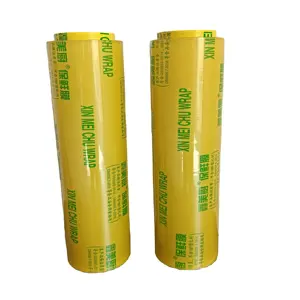 Chinese Cling Film Wrap Pvc plastic wrapping film PVC Material and Transparent Transparency