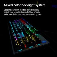 OEM ODM GK400F Gaming Keyboard Mechanical Brown Switch Full Size 104 Keys Wired Keyboard AntiGhosting 20 LED Backlight Modes Erg