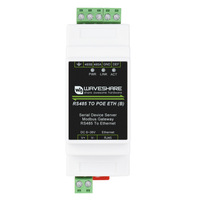 Serial Port Server RS485 to RJ45 Ethernet Module with POE TCP/IP to Serial Module Rail Mount