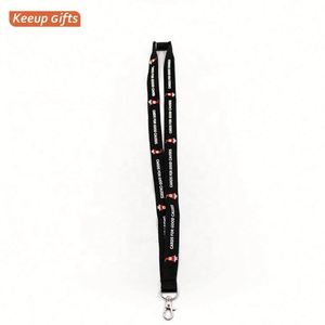 Factory Direct Sales Custom Logo & Color <b>Polyester</b> Keychain <b>Lanyard</b> with Heat Press ID Card Badge Holder - Product Image 4