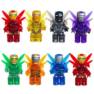 Set de <span class=keywords><strong>Bloques</strong></span> de Construcción Serie Hero, <span class=keywords><strong>2</strong></span> Figuras de 4.5cm de Alto, <span class=keywords><strong>Bloques</strong></span> de Construcción Súper Pequeños - Product Image 1