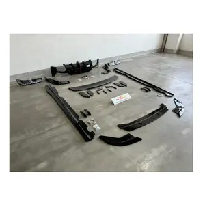 XLstyling Carro Auto Peças Aero Kit Kits para BMW G20 LCI Difusor Dianteiro Dianteiro traseiro com Saia Canard lateral