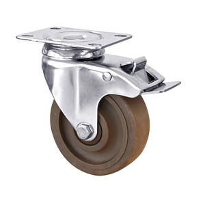 75mm 100mm 125mm Industrial <span class=keywords><strong>Medium</strong></span> <span class=keywords><strong>Duty</strong></span> 304 Edelstahl <span class=keywords><strong>Fixed</strong></span> <span class=keywords><strong>Caster</strong></span> - Product Image 3