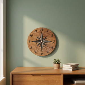Chiffres découpés au laser creux, double face, en quartz, créatifs, pour la maison, salon, décoration suspendue, ensemble multi-pièces en bois, style mode, Falak - Product Image 1