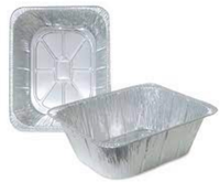 Boîte en aluminium jetable de grande capacité (5200 ml) de 9*13*4.13 pouces, très profonde, format demi-taille, contenants personnalisés pour l'emballage des aliments de barbecue