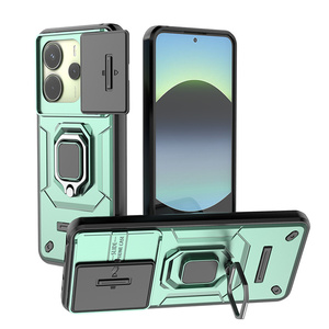 Nouvelle coque de téléphone en TPU+PC avec anneau magnétique rotatif à 360 degrés et clapet coulissant pour Xiaomi 15T 14T 14 Pro/14 Ultra/Poco F6 F7 X7 Pro - Product Image 3