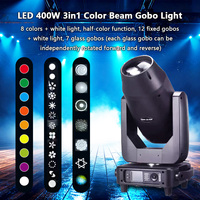 RZ 400W BSW LED 3 en 1 Sharpy Beam Prism Spot Wash CTO CMY Effect RDM DMX512 Control Zoom Luz con cabezal móvil para DJ de escenario de boda