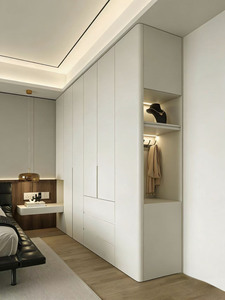 <span class=keywords><strong>Ensemble</strong></span> de 2 armoires identiques finition mate pour chambre – Meuble de rangement durable pour couple ou chambre d'amis - Product Image 5