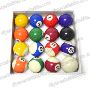 Ucuz fiyat küçük bilardo masa Snooker oyun parçaları aile kapalı bilardo 6FT/8FT/9FT 6cm beyaz satılık havuz topları - Product Image 1