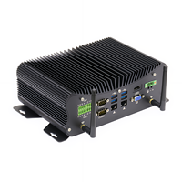 Linkleaps Lüfterloser Industrie-Mini-PC Eingebetteter PC Unterstützt 4. bis 13. Generation Intel Core I3 I5 I7 mit Dual LAN 6 COM 9 bis 36V Eingang