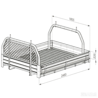 Boîte de chargement de camionnette en aluminium personnalisée de qualité supérieure, revêtement en poudre noire pour Hilux Ford