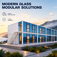 Maisonnette moderne entièrement meublée, unité d'habitation annexe (ADU), maison préfabriquée modulaire en conteneur, cabane de vie déplaçable, entrepôt portable, bureau de chantier modulaire