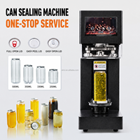 Machine de scellage automatique pour bouteilles et boîtes en plastique PET et métal, sans rotation, avec écran tactile