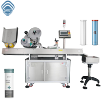 Machine d'étiquetage horizontale à grande vitesse SKILT pour tubes de stylos et crayons, pour tuyaux en caoutchouc avec commande servo