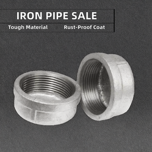 CNJS Vente chaude Raccords filetés en fonte malléable DN10, polis, basse pression, classe 150, bouchons d'extrémité de tuyau de <span class=keywords><strong>plomberie</strong></span> - Product Image 2