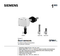 Capteur de température et d'humidité pour conduit SIEMENS, thermo-hygromètre, montage sur conduit HVAC, OEM QFM4160