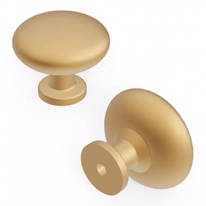 Manijas de Puerta de Gabinete de Aleación de Aluminio Cepillado Esférico Sólido para Cocina en Estilo Moderno Minimalista - Product Image 4