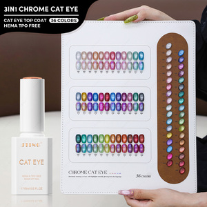 เจลทาเล็บแบบตาแมวโครเมี่ยม JTING สั่งทำได้ 36 สี ไม่ต้องเช็ด ท็อปโค้ทเจลทาเล็บแบบตาแมว ชุดเจลทาเล็บ ปราศจากสาร TPO/HEMA รับผลิตแบบ OEM ODM ผู้จัดจำหน่ายยอดนิยม - Product Image 1